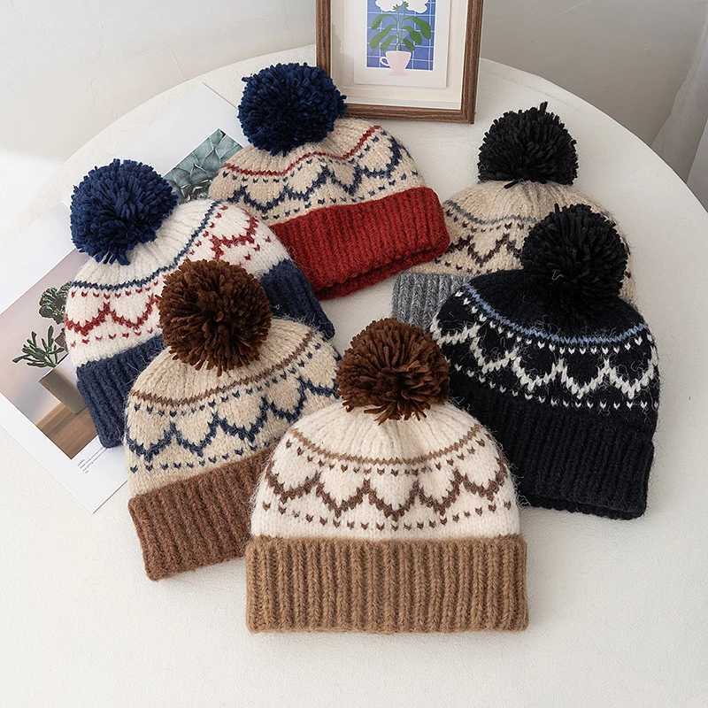 New Wen Winter Pps Knit Hat Fashion Beanie Hats For Wen Streetwear Winter Dan Hat Y250920