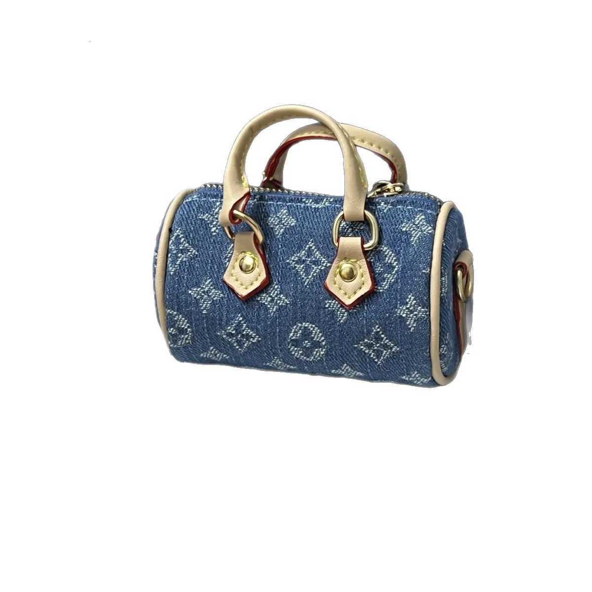 Mini bag pendant vintage pillow bag headphone bag key bag buckle live broadcast collision Z250920