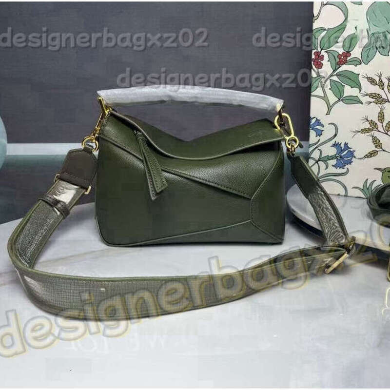 Loewehandbagbag Designer Bag Loeweebags High Quality New Puzzle Bag Geometric Loevves Genuine Leather Double Shoulder Strap Single Crossbody Muimuubag