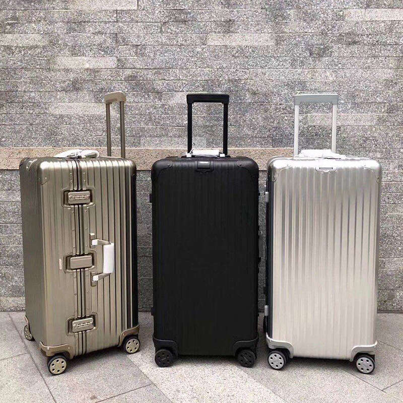 25 Hot Sales All-Aluminum Magnesium Alloy Extra Large Capacity Rolling Metal Travel Suitcase Women's Leather Men's Password Thickened Luggage Case 32inch