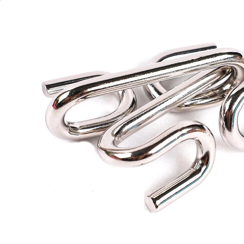 Nine link Metal Childrens Puzzle Toy Adult Ieisure Stress Reducing Intelligence Buckle 8piece Set With Detachable Buckle 250919