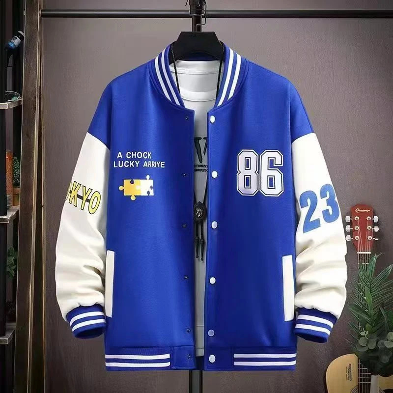 Mens Baseball Jacket Streetwear 2025 Hip Hop Vintage Letter Embroidery Patchwork Bomber Cotton Y2k College Coats Outwear 250906