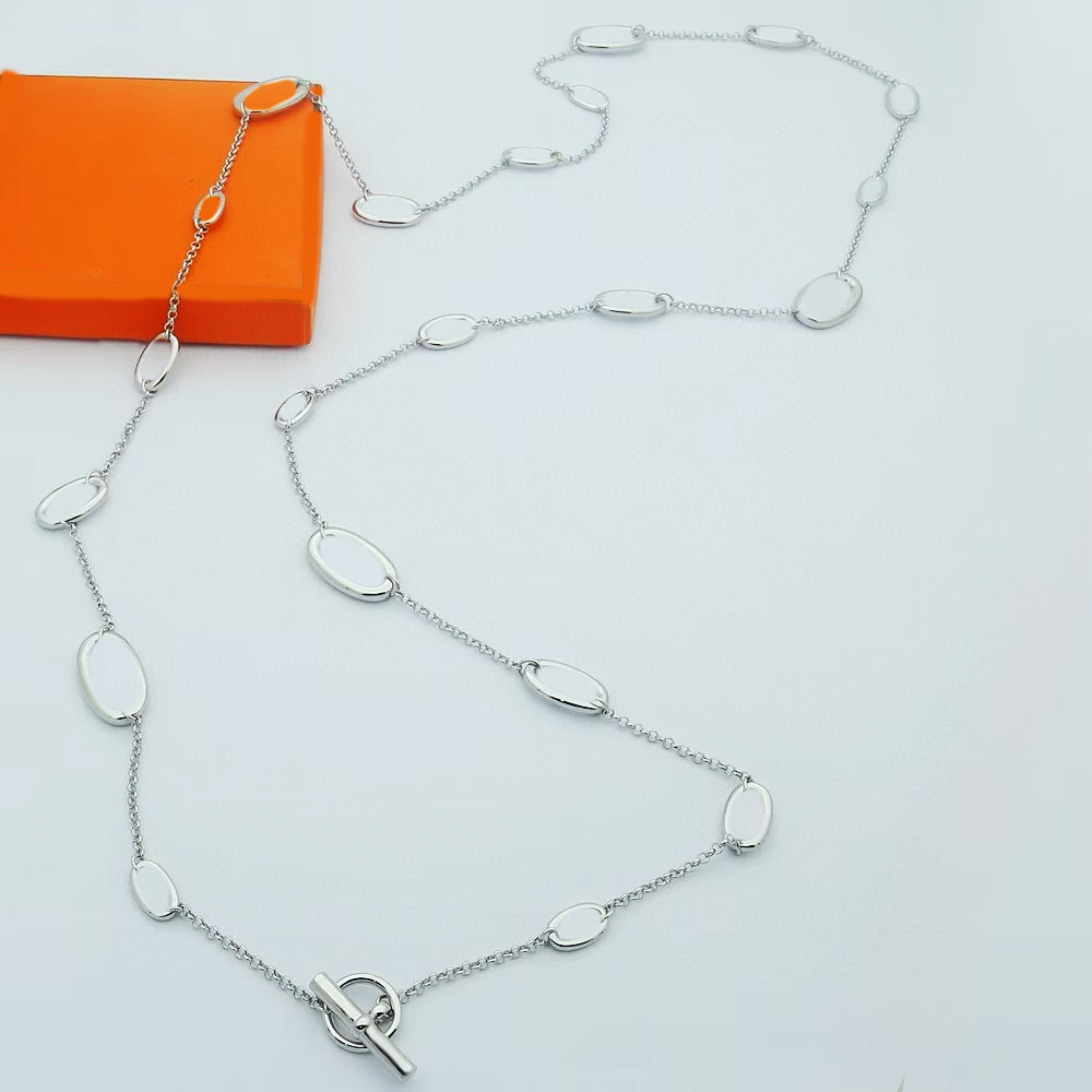 (Order by pic in opt, not by desc) Extra Long Double Layer Necklace - Stylish and Versatile women Jewelry 120cm