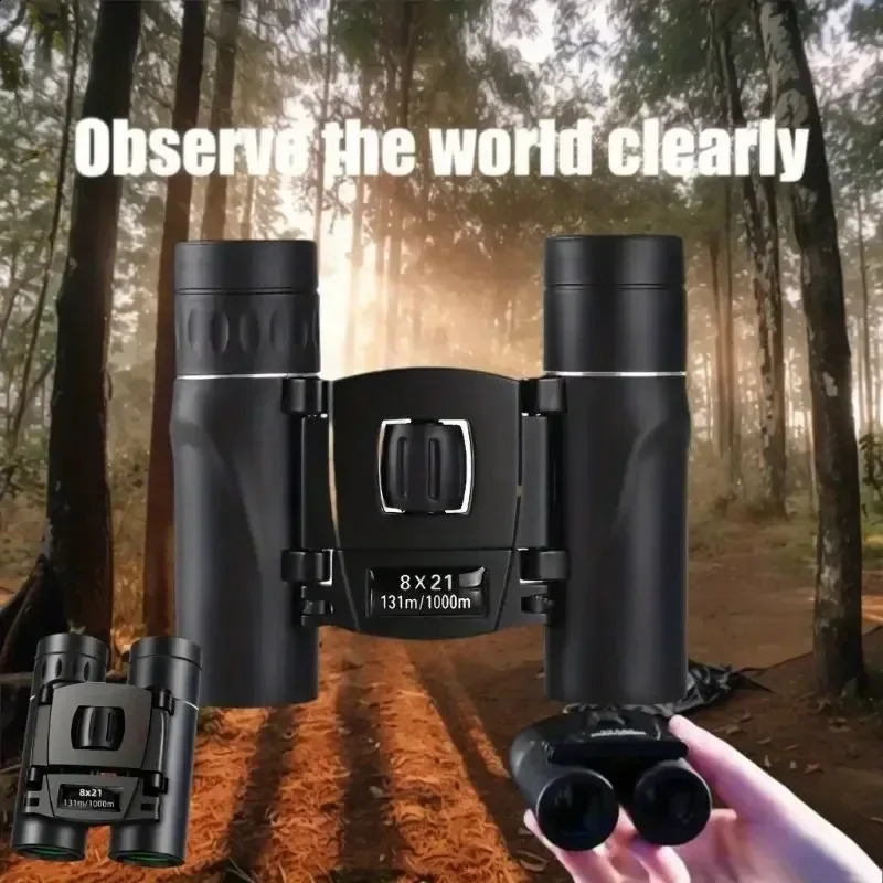 9001000x25 HD Powerful Binoculars 9000M Long Range Folding Mini Telescope FMC Optics For Hunting Sports Outdoor Camping Travel 250919