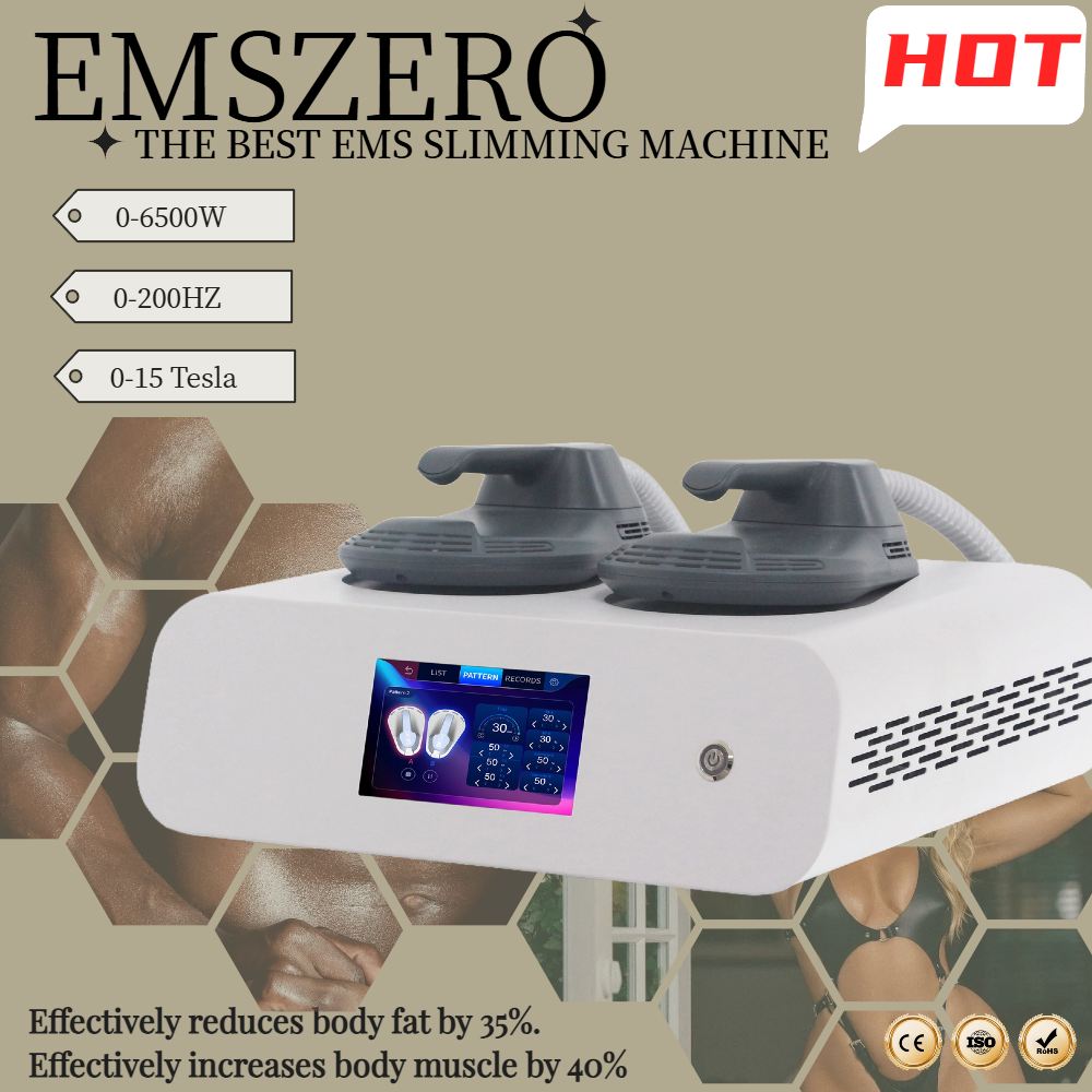 Hot EMSzero Neo EMS Sculpting Machine 2/4/5 Handles Electro Magnetic Stimulation Body Sculpting and Muscle Building Weight Loss Machine 200HZ 15Tesla 