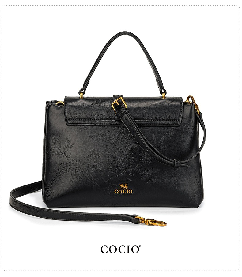 COCIO Free shipping new designer Shoulder totes Bags For woman bag handbag black white women cross body tote Bag