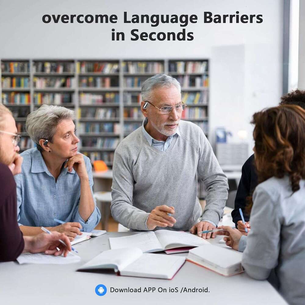 Translation Earbuds Real Time - AI 144 Language Translator Earbuds, Audifonos Traductores Ingls Espaol, 3-in-1 Translating Device, Translate Ear Buds 