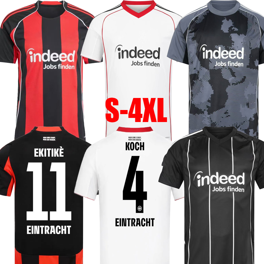 25 26 Eintrachts Frankfurt HOME AWAY THIRD Soccer Jerseys 2025 2026 MARMOUSH KNAUFF DINA EBIMBE M.GOTZE SKHIRI KOCH CHAIBI football shirt