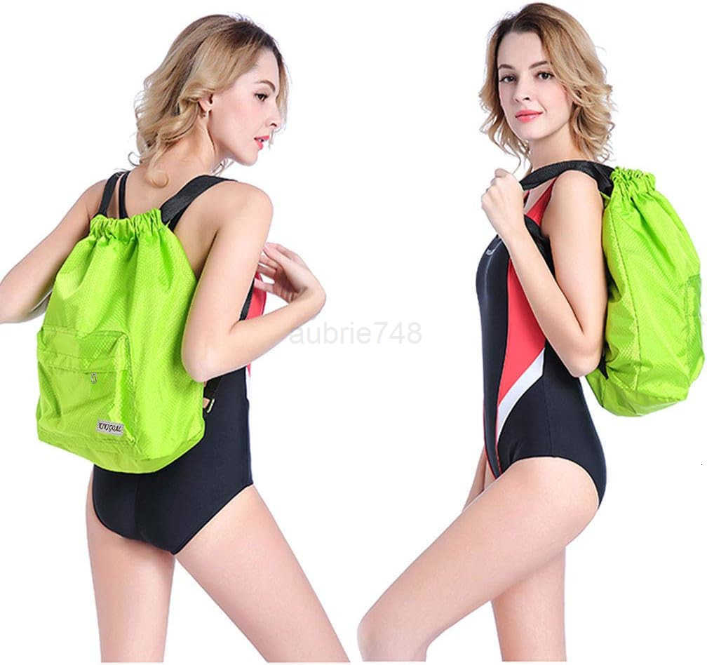 Dry Wet Separated Swimming Bag Portable Drawstring Backpack Waterproof Gym Sports Pool Beach Gear BagZ250920