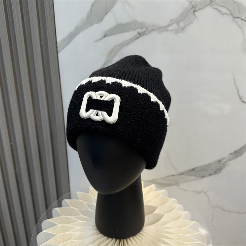 Designer Beanie Embroidered Knitted Hat Classic Unisex Winter New Style Versatile Chic Casual Fashion