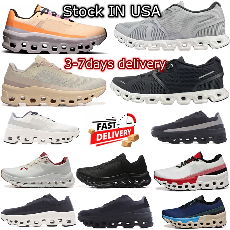 US Stocking Designer Shoes 5 X 3 Running Men Women Shoes Marathon women Casual Shoes Run All Black White Pink Mens Womens Pearl Brown Sand Glacier Size 36-45