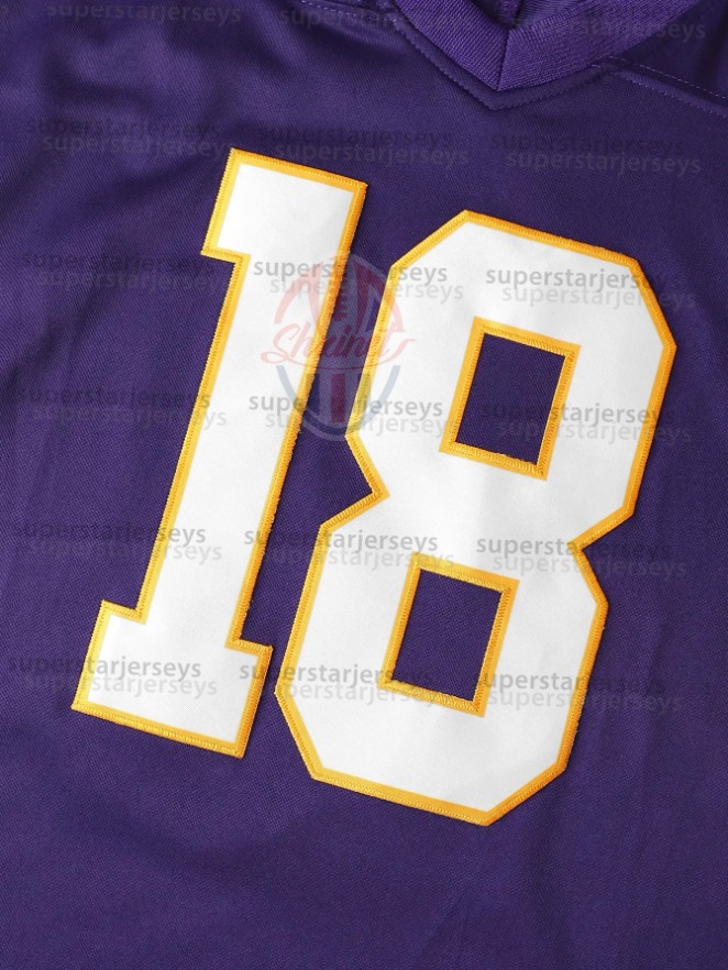 Factory Outlet Custom Football Jersey Jefferson McCarthy Moss Addison Hockenson Smith Men Women Youth Embroidered Design Polyester