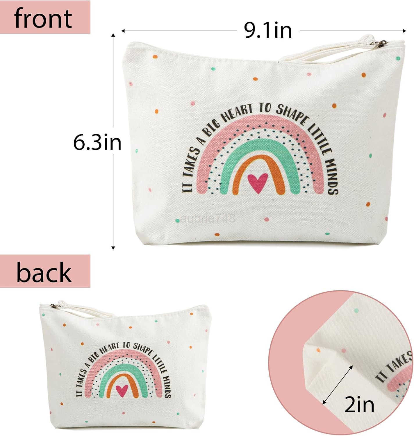 Teacher Appreciation Gifts for Women Teacher Pencil Pouch Makeup Bag Cosmetic Bag Back to School Gifts for Preschool Teachers Colorful FlowerZ250920