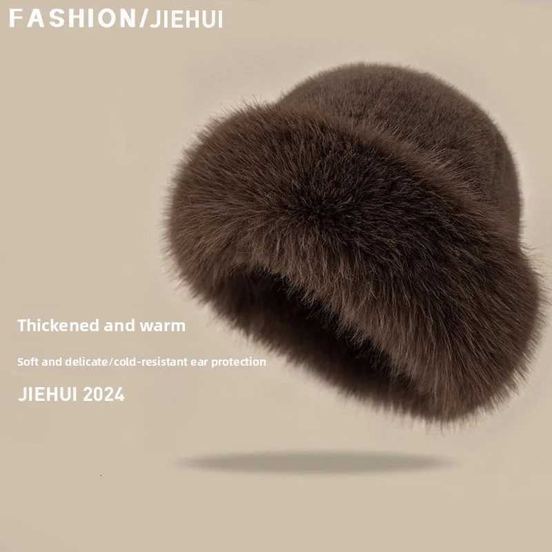 Warm p hat for wen autumn mti season vintage thick anti race small face ear protection fisherman hat Y250920