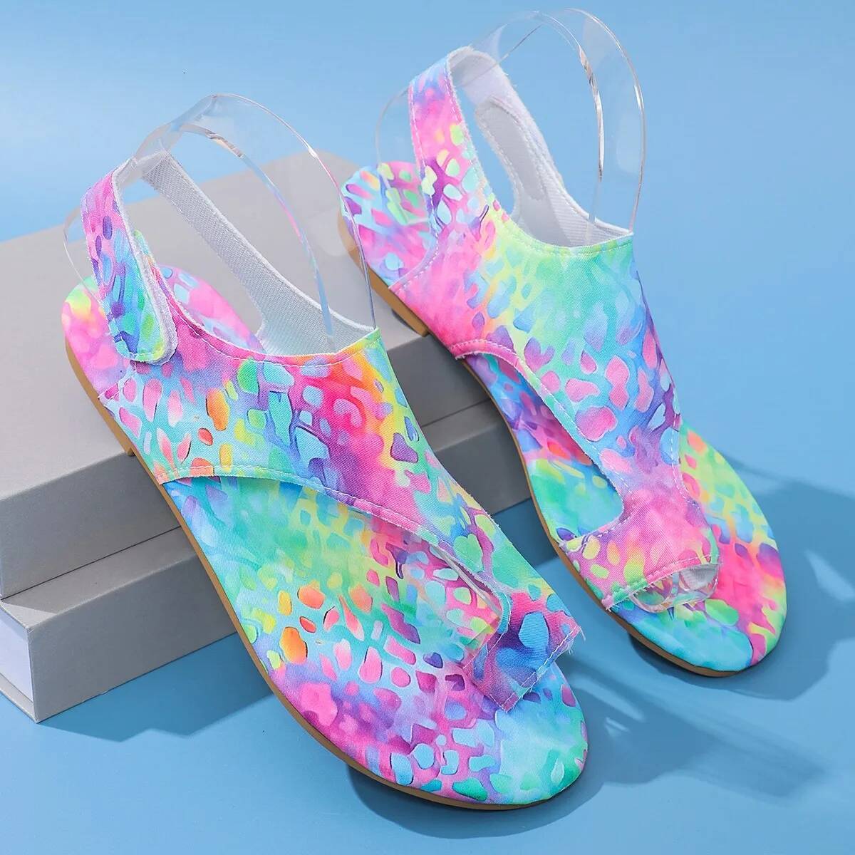 Flats 2024 New Summer Print Casual Shoes for Women Fashion Beach Dress Brand Sandals Flip Flops Zapatos De Mujer ddmypanda