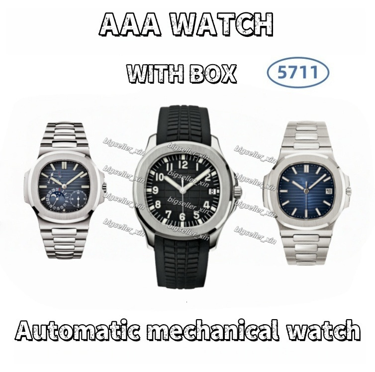 25ss AAA Patekedly Philipity 5711 Watch Designer Nautilius Men Watch Quartz/mechanical Watch Stainless Steel Patel Phillip Luxury Wristwatch Pateckly Philipity