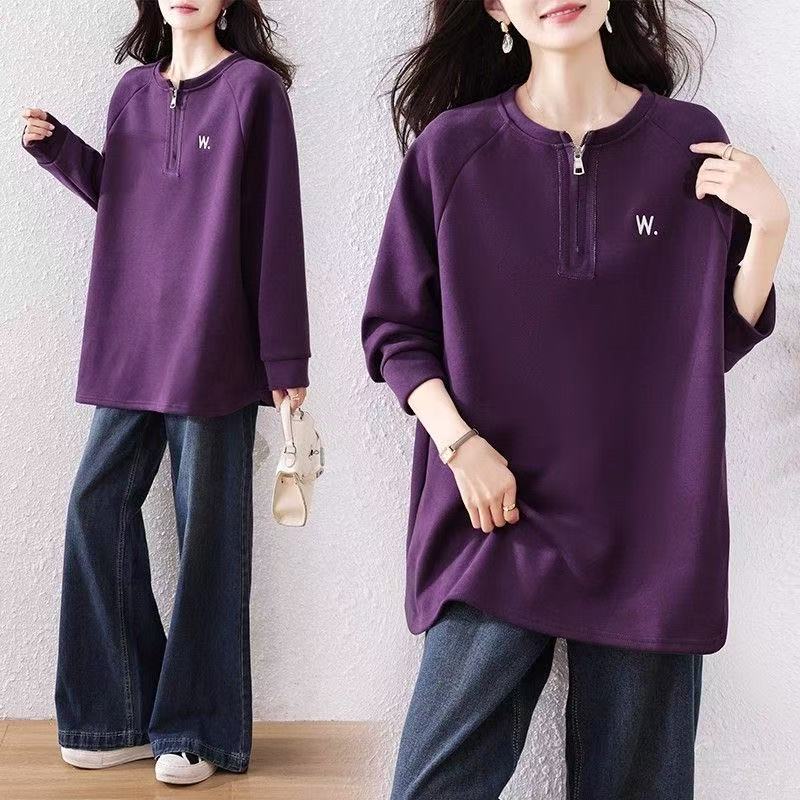 plus size women's new long sleeve high waist printed banquet dress mid-length skirt D02630