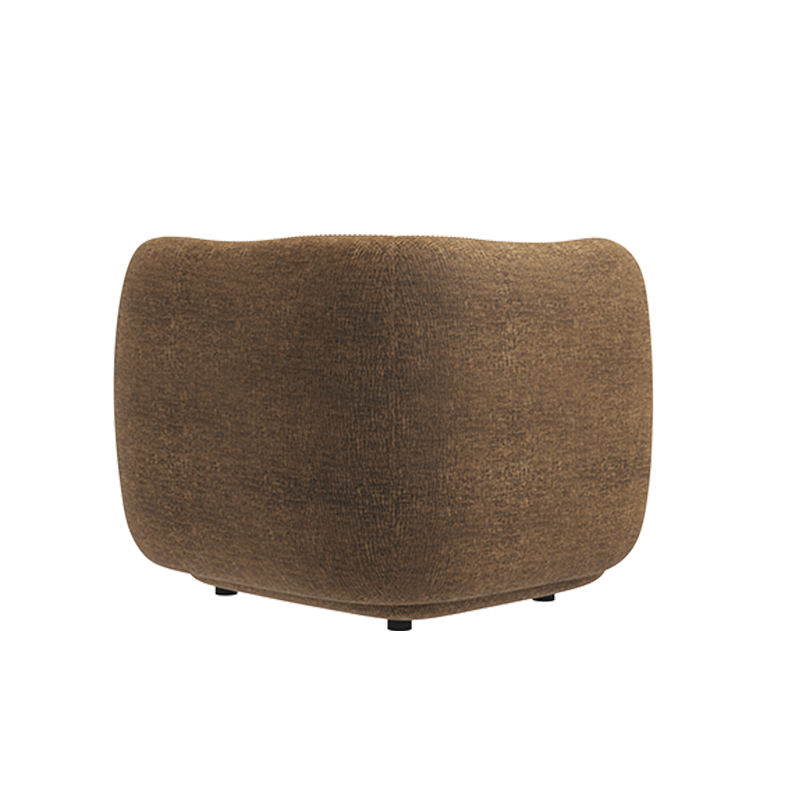 Living Room Furniture Cozy Beige Single - Seater Wave - styled Sofa, Perfect for Personal Relaxing Corners