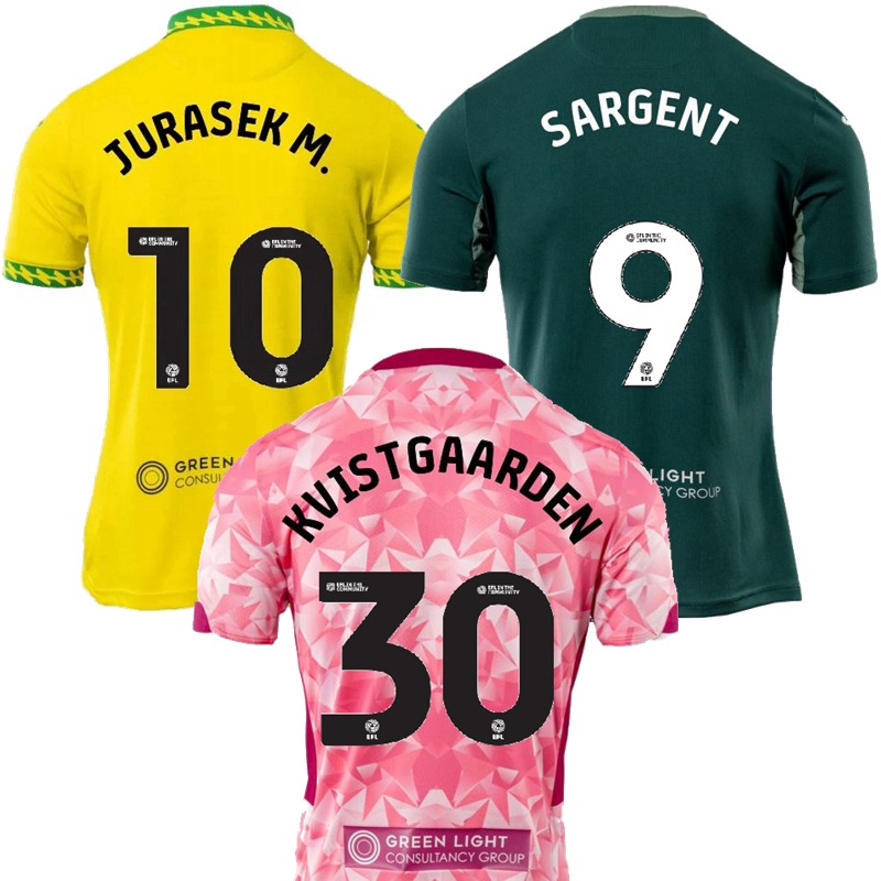 2025 2026 NorwichS Soccer Jerseys City CRNAC KVISTGAARDEN SARGENT TOPIC CORDOBA P.A.DIALLO DARLING JURASEK M. 25 26 football shirt
