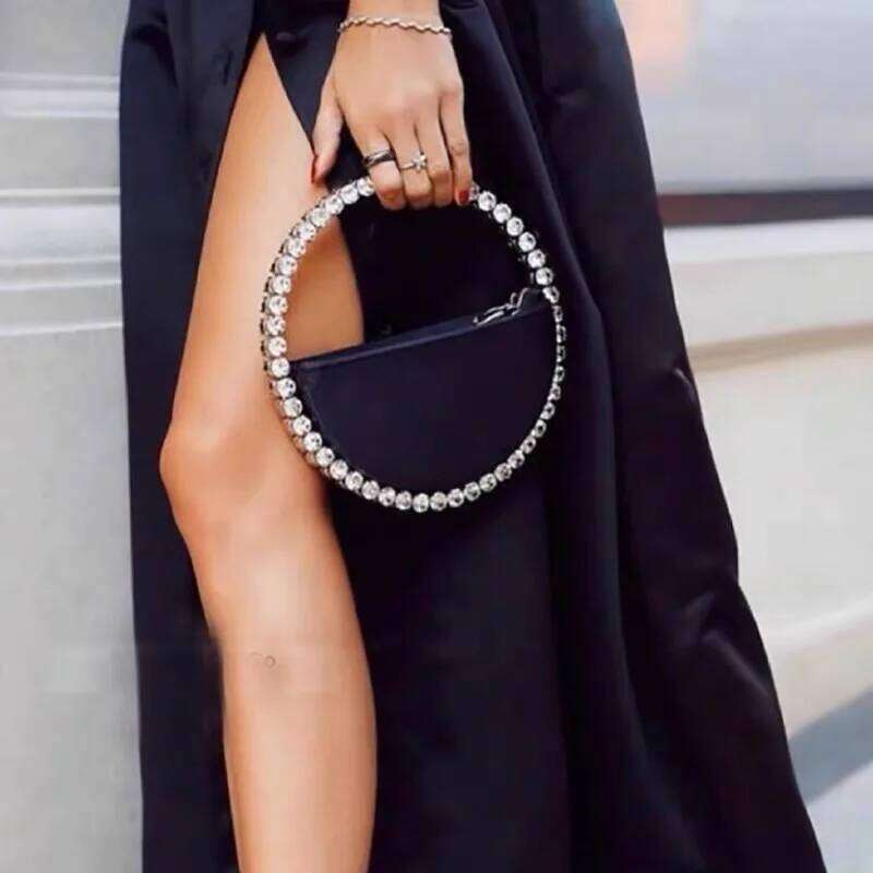 Designer Luxury Colorful Dia Wedding Evening Women Clutch Round Bag Fashion Purses Handbags Party Shoulder Bags Gold Sier Black