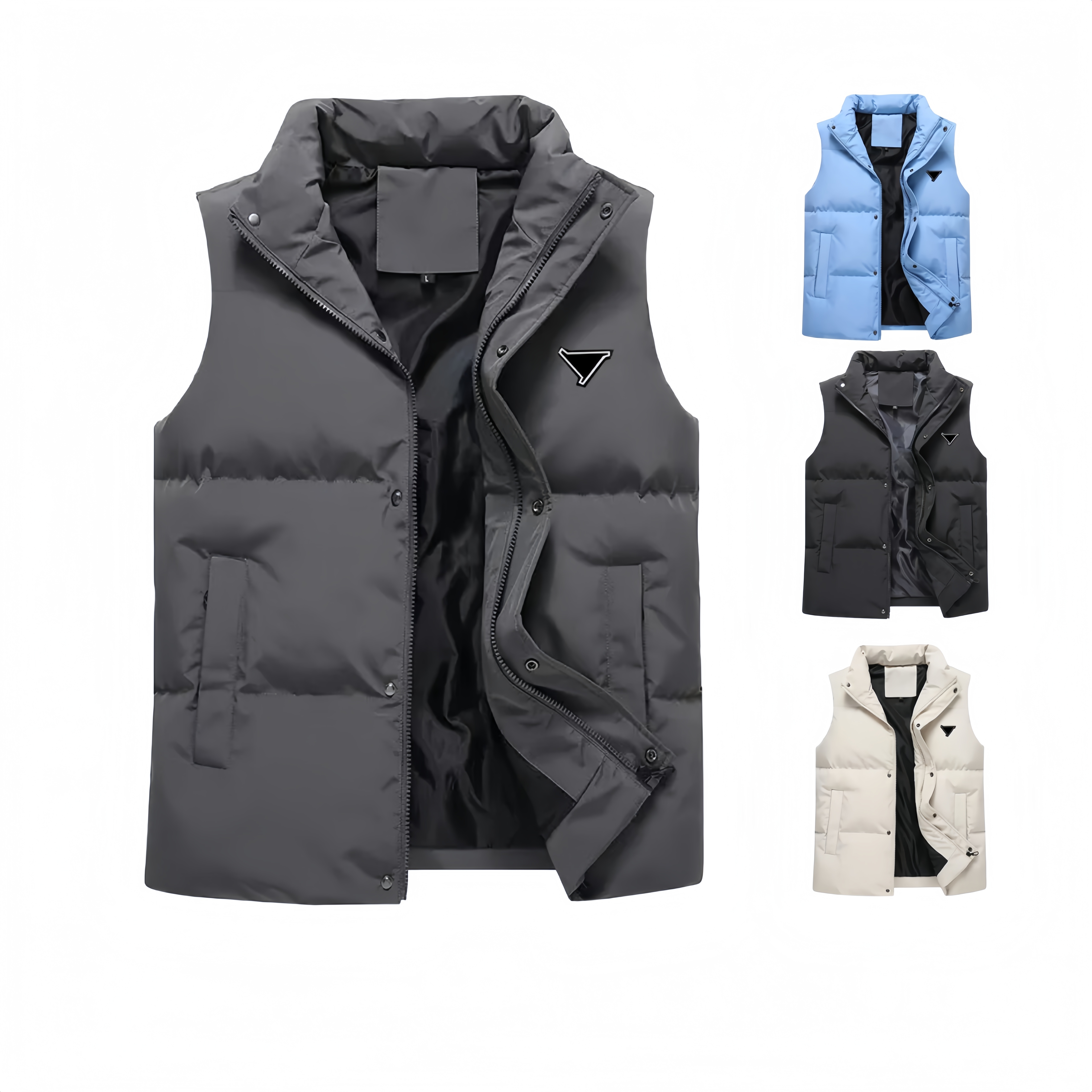 Men's designer vest down down men's winter down vest unisex couple's warm jacket men's sleeveless outdoor warm down vest jacket