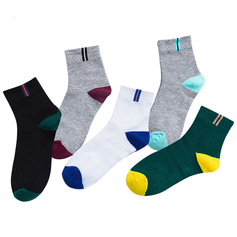 Mid-Calf Sports Odor-Resistant Sweat-Absorbing Breathable Solid Color Adult Basketball Men's Socks
