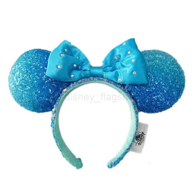 Disney 2026 Rainbow Bow Mickey Mouse Headband Shanghai EARS Plush Cosplay Costume Adult Kids GiftXJ250920