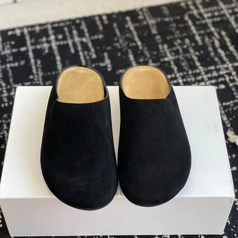 Flats Mules Shoes Women Suede Slingback Slippers Fashion Sandals Outdoor Beach Dress Slides Casual Cozy Female Zapatillas 250920