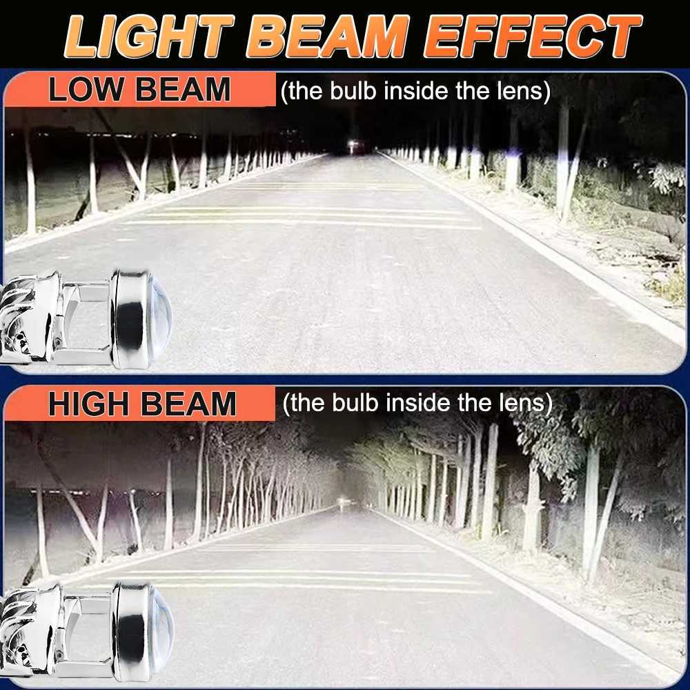 H7 H4 H11 LED Projector Lens Headlight H8 9005 9006 HB3 HB4 Car Bulb 6000K Canbus Turbo High Power Mini AutoMoto Lamp Fog Light X250920