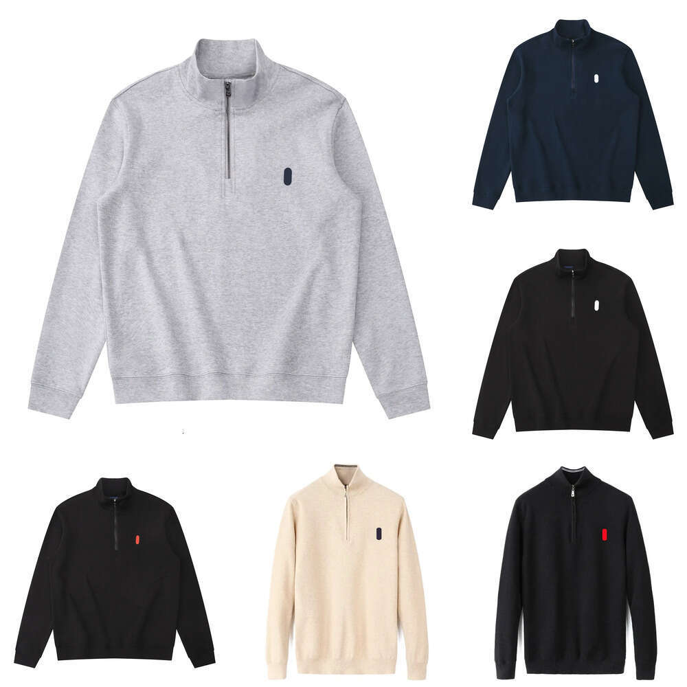 hoodies mens pullover sweatshirt men polos womens autumn winter business casual half pull zip up hoodie hoody jacket jumper designer sweater M-2XL