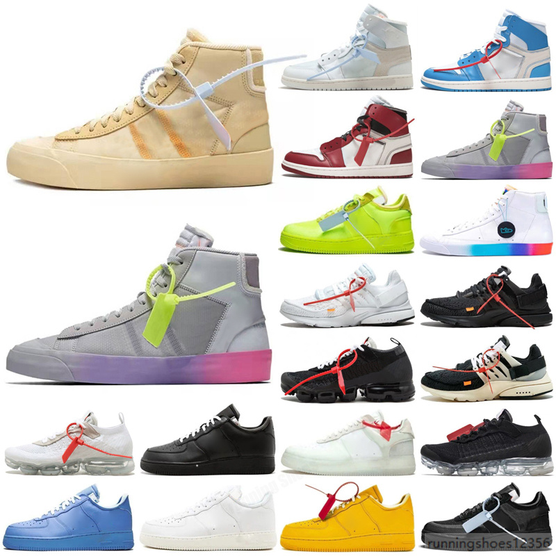 Off prestos 2.0 white running Shoes mac volt green black fly racer Chaussures designer Zapatos Triple BLUE Mens and Womens Sneakers s