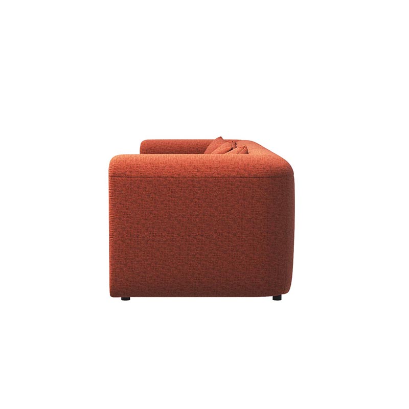 Living Room Furniture Modern Rust - Orange Three - Seater Honey Pot Sofa, Perfect for Contemporary Homes