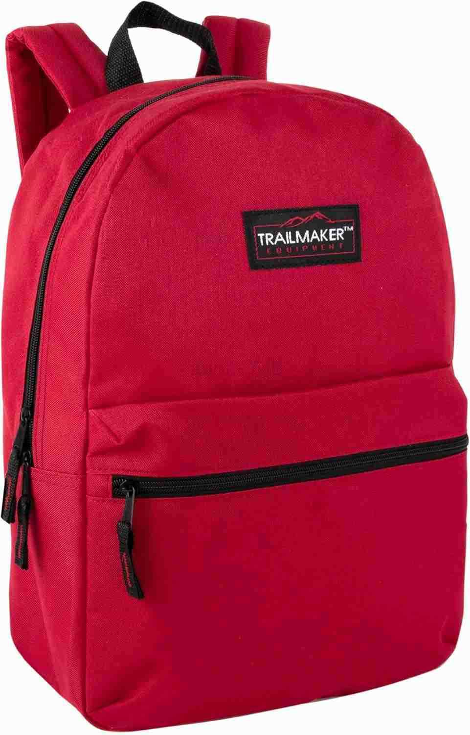 Trail maker Classic 17 inch Backpacks with Adjustable Padded Straps School Backpacks for Girls Boys GreyZ250920