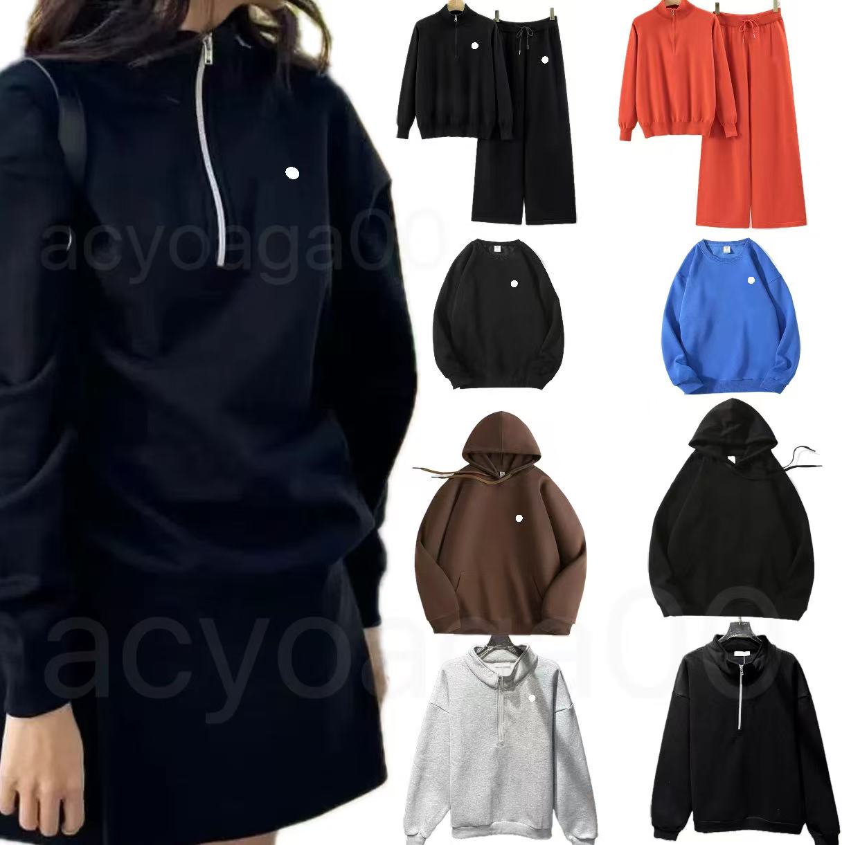 top Yoga Hoodies Sports Hoodies Stand Up Collar Sweatshirts Quarter Zip Pullover Outfits Unisex Sweatshirts 3D Silver on Chest Loose Long Sleeve Sweatwear Casual