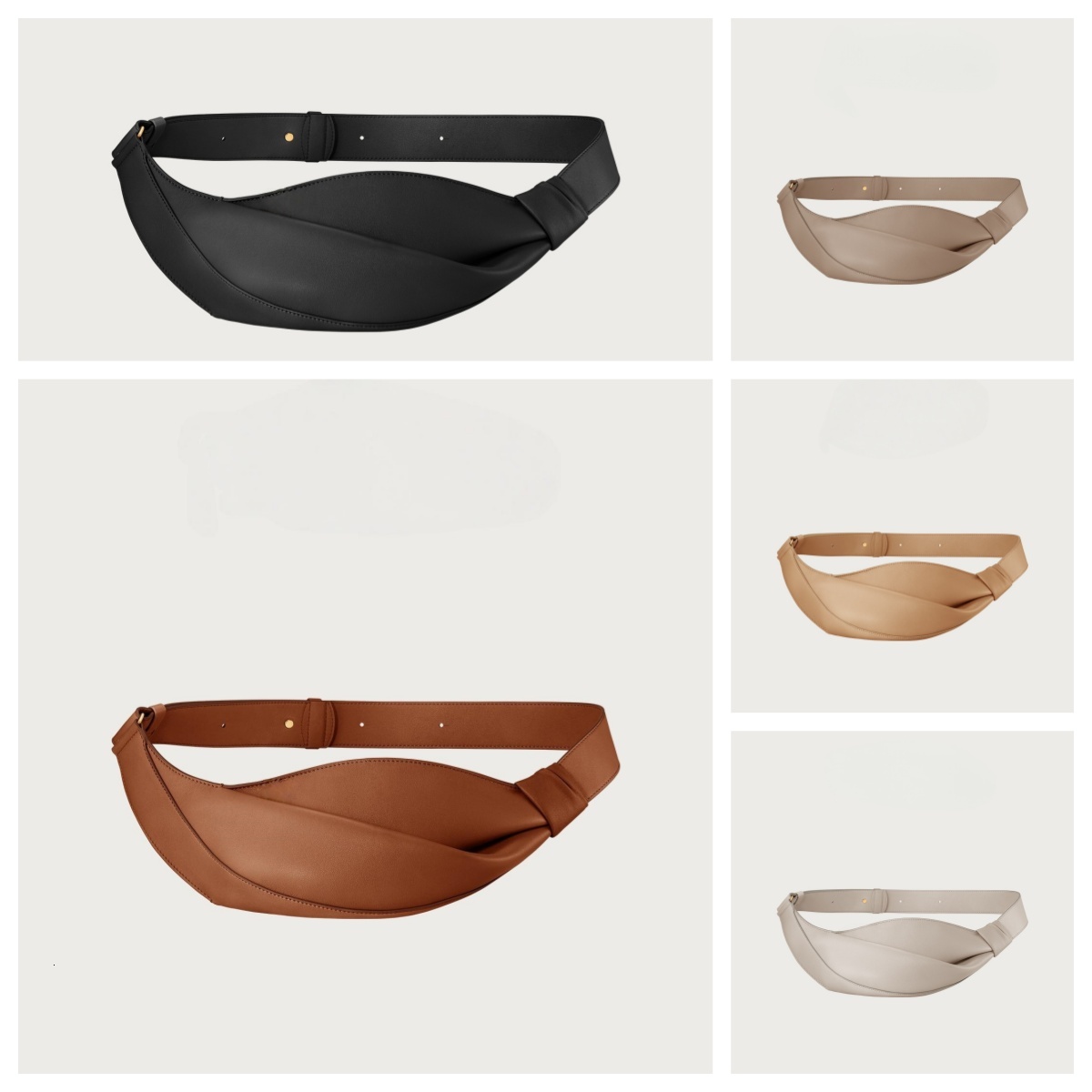 Luxury polenelies designer bag Luxury bag Spring/Summer New Splicing leather designer bags evening purse designer