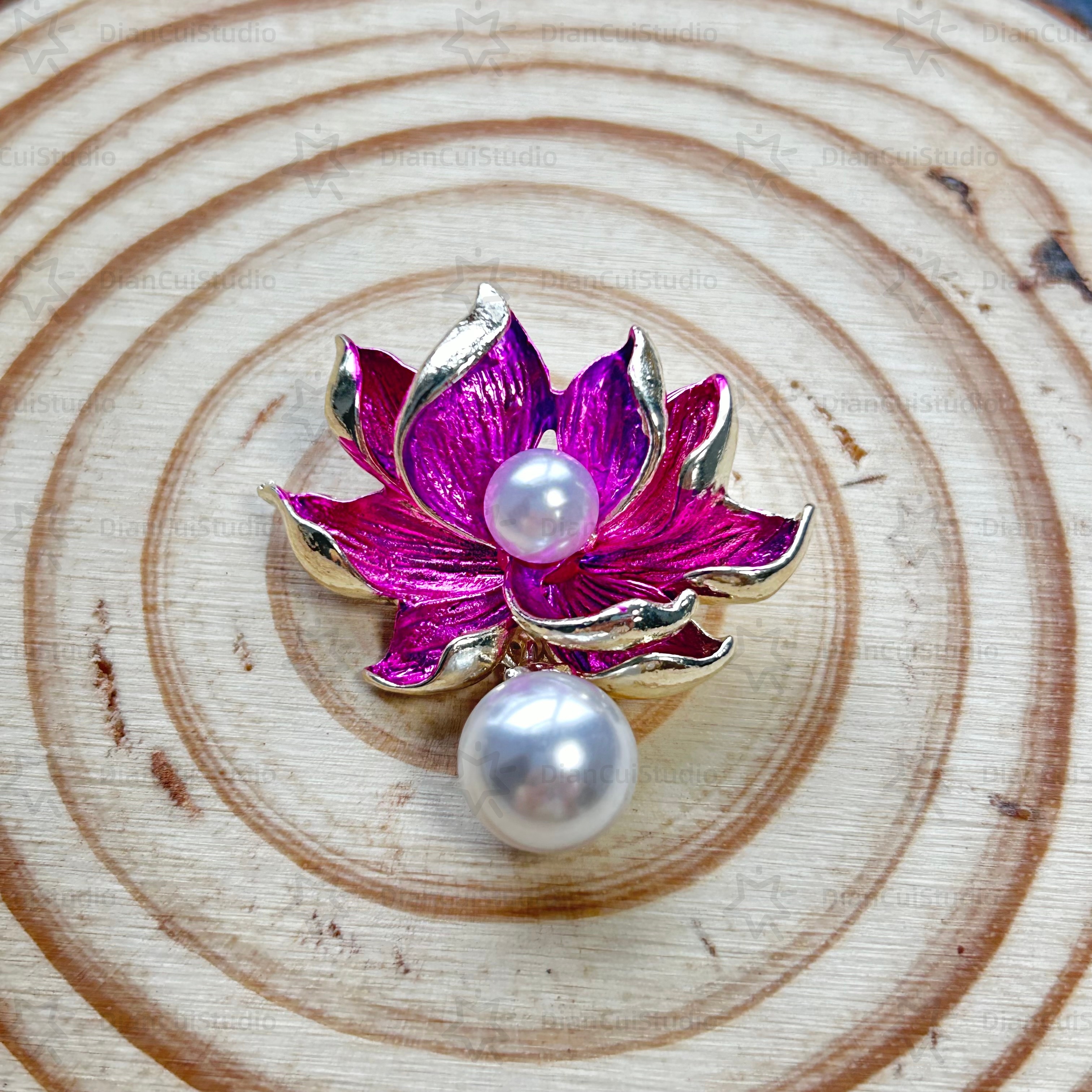 Broche de fleur broche haut de gamme de chaîne de glands de perle en cristal broches broches pour femmes camélia corsage fleurie bijoux de luxe p