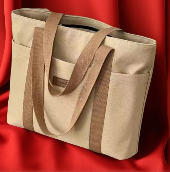 Customized Canvas Bag With Logo, Reusable Carrier Bag, Eco-Friendly Shopping Bag, Casual Durable Bags, Brand Canvas Bags