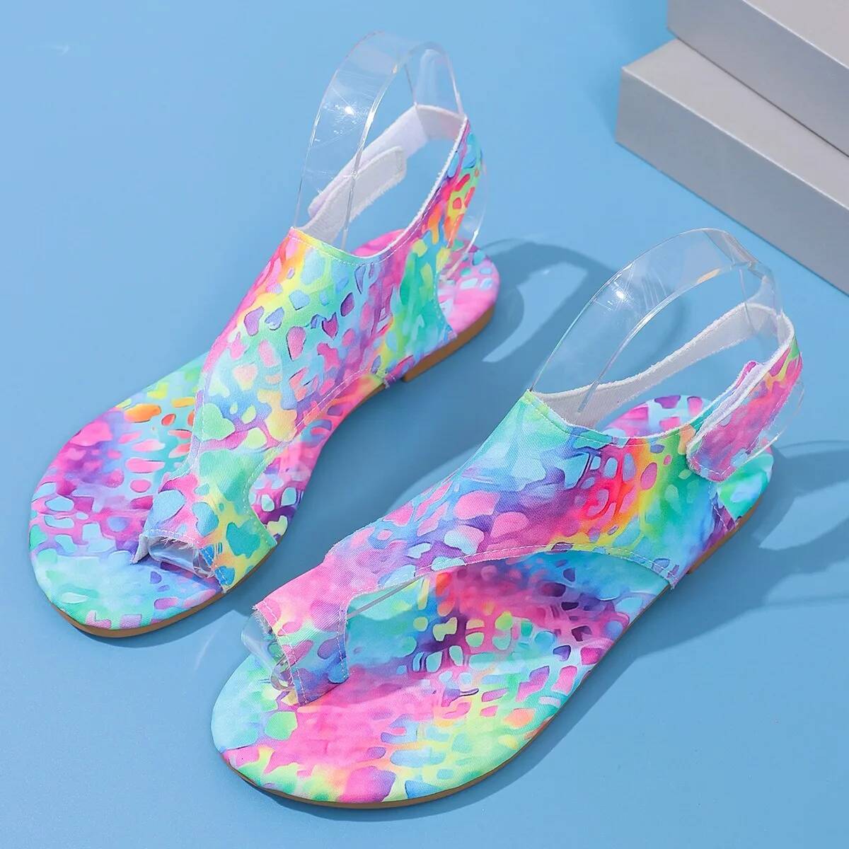 Flats 2024 New Summer Print Casual Shoes for Women Fashion Beach Dress Brand Sandals Flip Flops Zapatos De Mujer ddmypanda