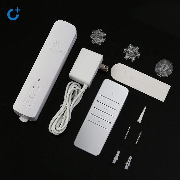 Intelligent remote control for opening and closing curtains, curtain motor, plug-in WIFI voice controlled blinds, bead curtains, curtain motor chargin