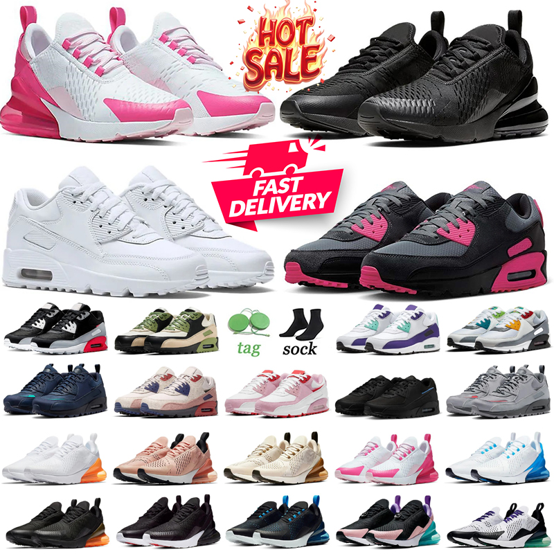 270 270s Designer Running Shoes 90 90s Triple Black Core White Atmosphere Anthracite Brown University Red Blue Men Women trainers Sports Sneakers platform shoe