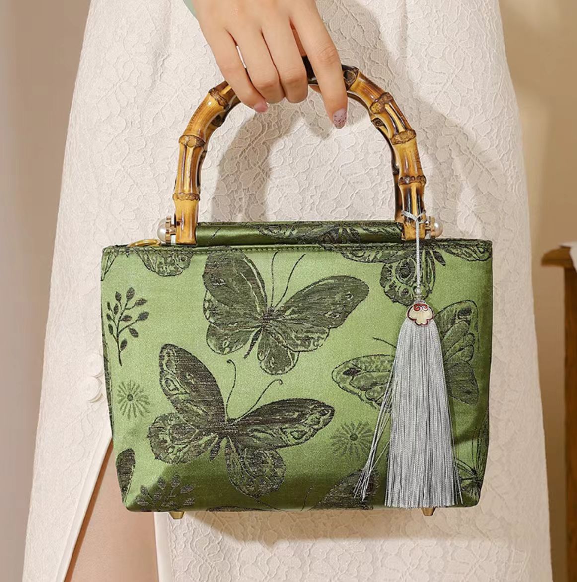 Pure Hand Embroidery Designer Bag Luxury Handbags New China-style Tote Bag High Quality Purses Designer Bag For Women Cross body Designer embroidered 