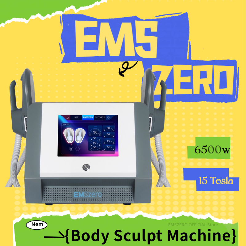 Electro Magnetic Stimulation RF EMS Body Sculpting EMSzero Machine 6500W Sculpt Muscle Stimulation Abdominal Burning Fat Slimming Electromagnetic Weig
