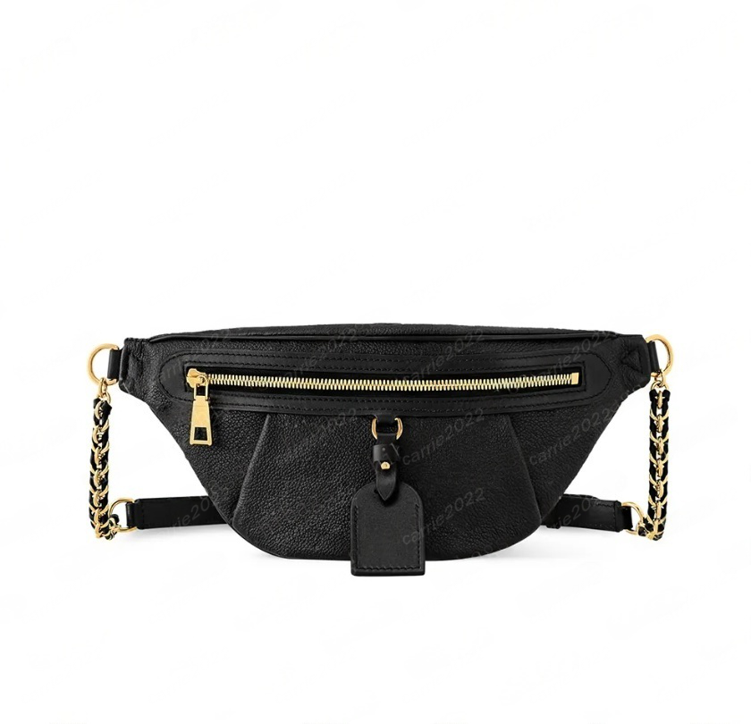 2025 TM High Rise Bumbag Designer Waist Bag Fanny pack 13600 White Flower Mens Bags Leather Crossbody Purses Messenger Men Leather Handbag Fashion Wallet #LHR-02