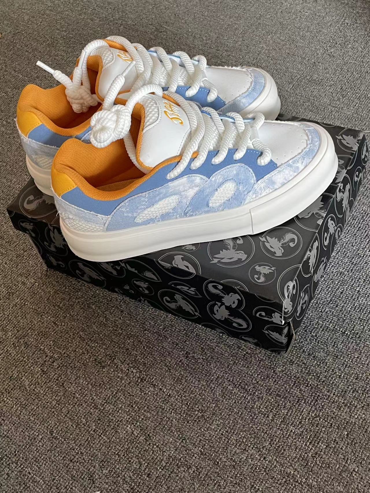 Jifffly Men's Sneakers 2025 Summer New Ins Trend Fashion Versatile High-Value Couple Sports Shoes for Women