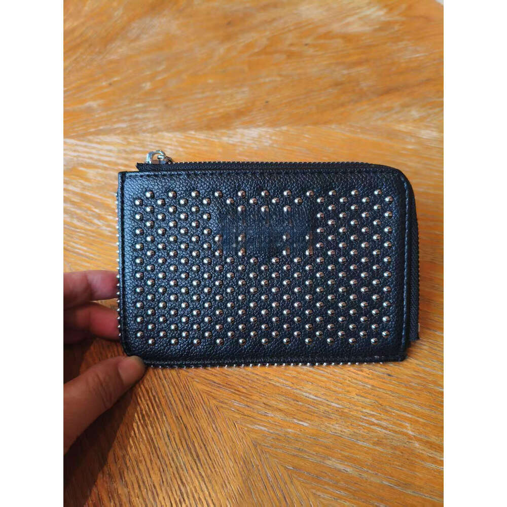 Holder Card Slot French Light Cowhide Versatile Exquisite Rhinestone Fashion B3