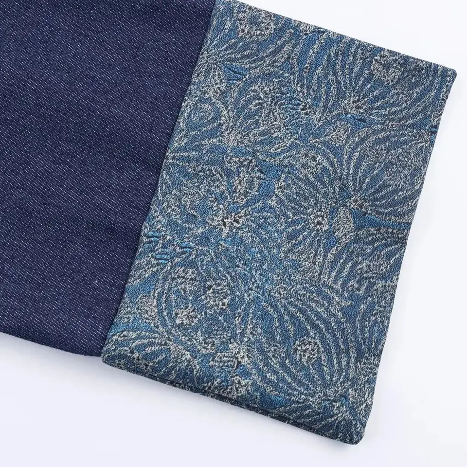 Autumn Deep Blue Contrast Color Kimono Denim Coat Women Ethnic Cross V neck Front Buttons Loose Jacket Outerwear 250923