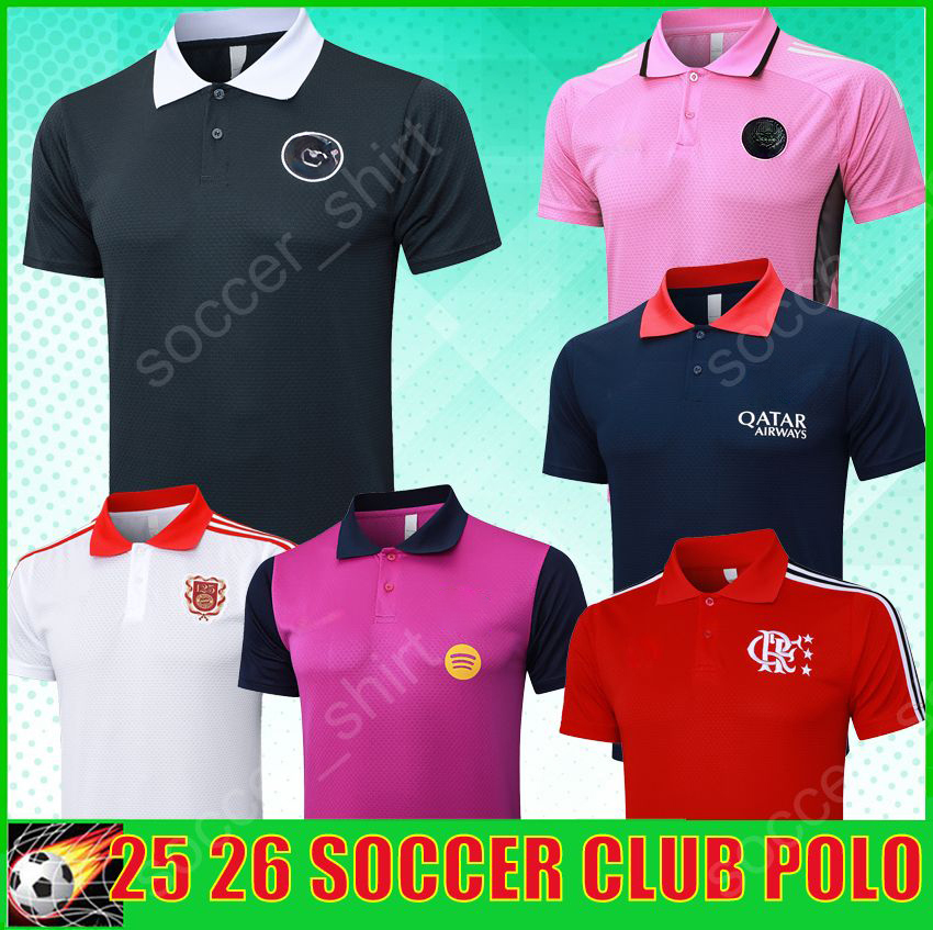 25 26 Soccer Polo Shirt football polo Jerseys BELLINGHAM MBAPPE Men Polo Shirts 2025 SAKA Football T Shirt flamengo special version