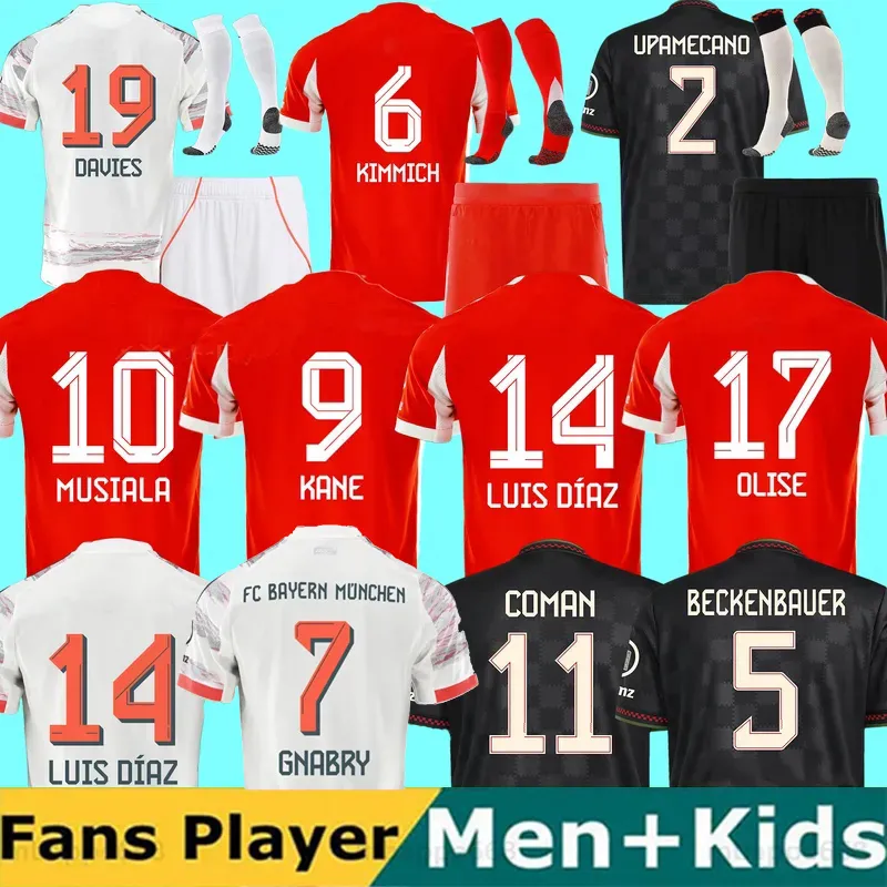 Bayernmunich 25 26 Trikot Bayerns MUNICH Soccer Jerseys Muller Special KANE Luis Diaz MUSIALA KIMMICH Sane De Ligt J. Davies Coman Gnabry Football Shirts Men Kids