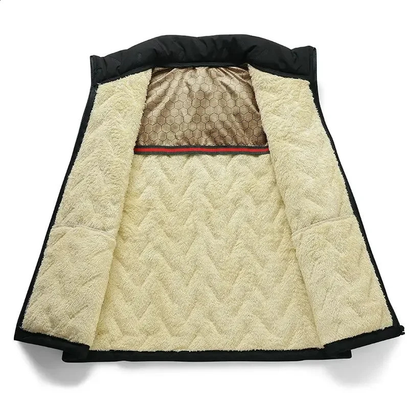 Cashmere Mens Vest Windproof Lambswool Graphene Heat Gathering Sleeveless Jacket Coat Men Versatile Outdoors Thicken Waistcoat 250920