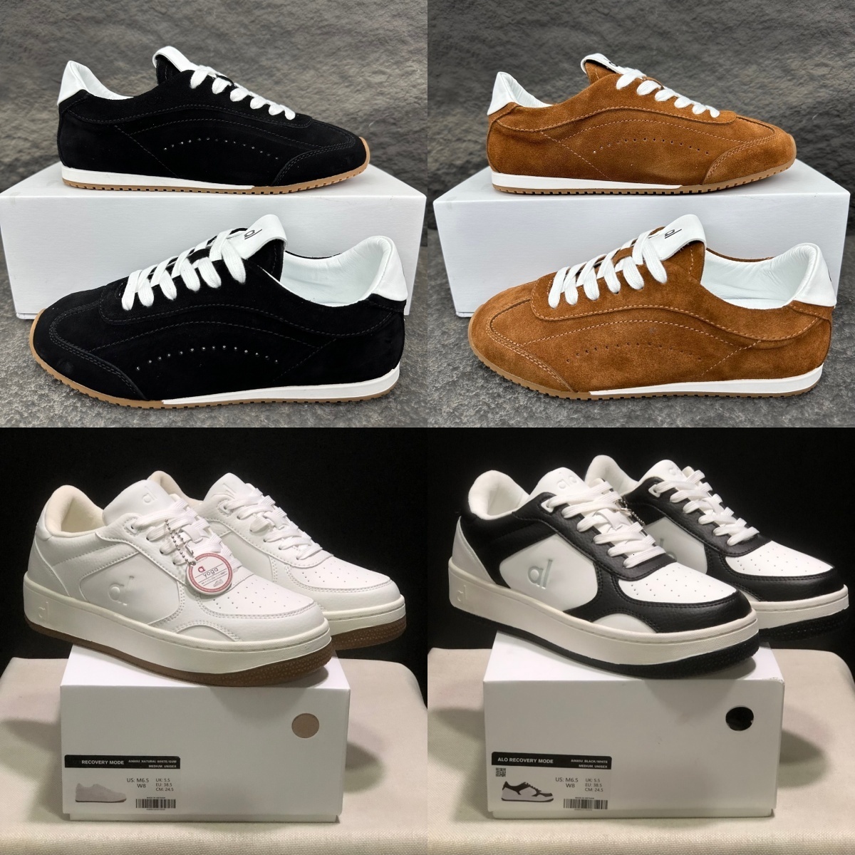 sunset sneaker aloshoes Yoga Runner Sneakers Fashion Thick Bottom Recovery Mode Sneaker Running Shoes Mens Womens Designer Plate-forme Casual alosneaker Jogging